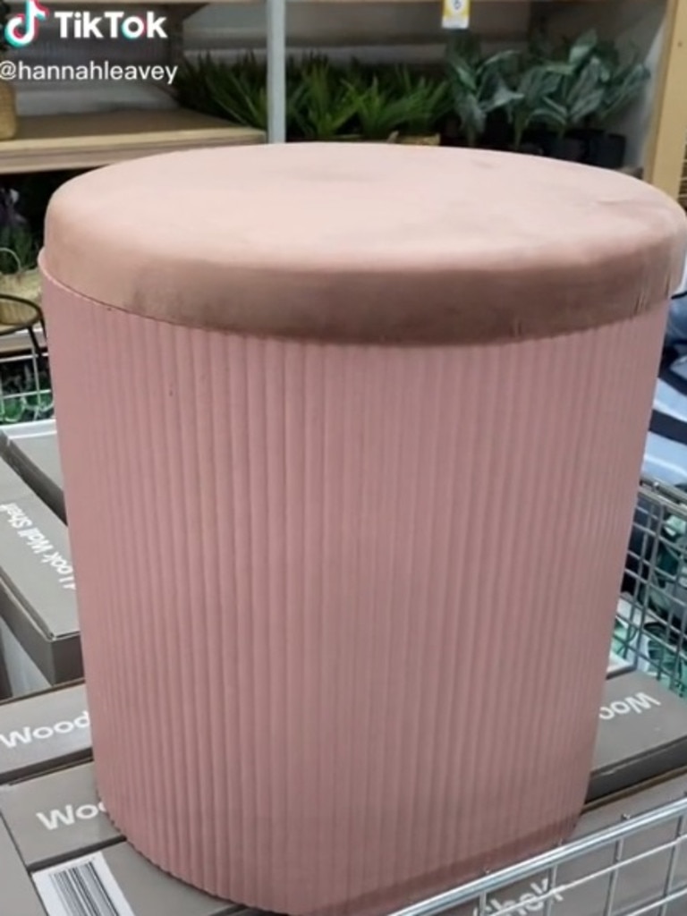 Kmart shop pink ottoman