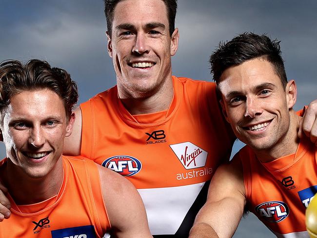 GWS Giants star players Lachie Whitfield, Jeremy Cameron and Josh Kelly ahead of their final with the Bulldogs. Sydney's team for the Finals. Picture. Phil Hillyard