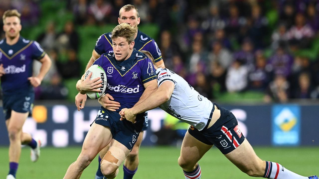 Harry Grant could be pinched from the Storm... making him the ideal target for a new team. Picture: Getty