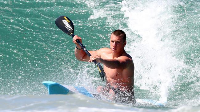 Olympic hopeful Jackson Collins was the winner of the surf ski Australian crown in 2021.