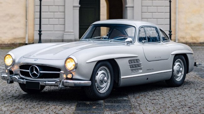 The 1955 Mercedes-Benz 300 SL papillon, which is french for butterfly, but better known to us mere mortals as the gullwing.