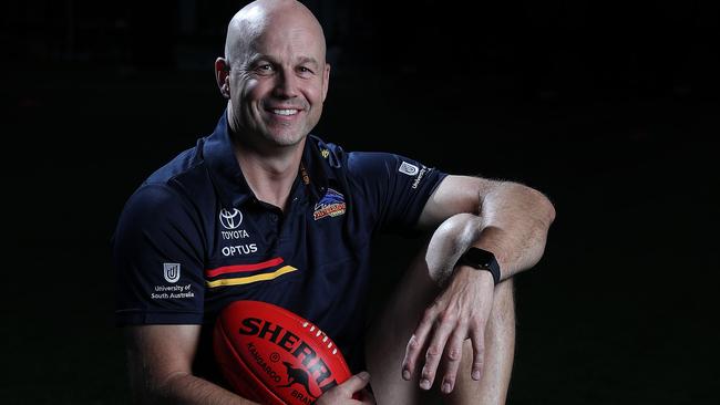 Adelaide Crows senior coach Matthew Nicks at the club. Picture: Sarah Reed