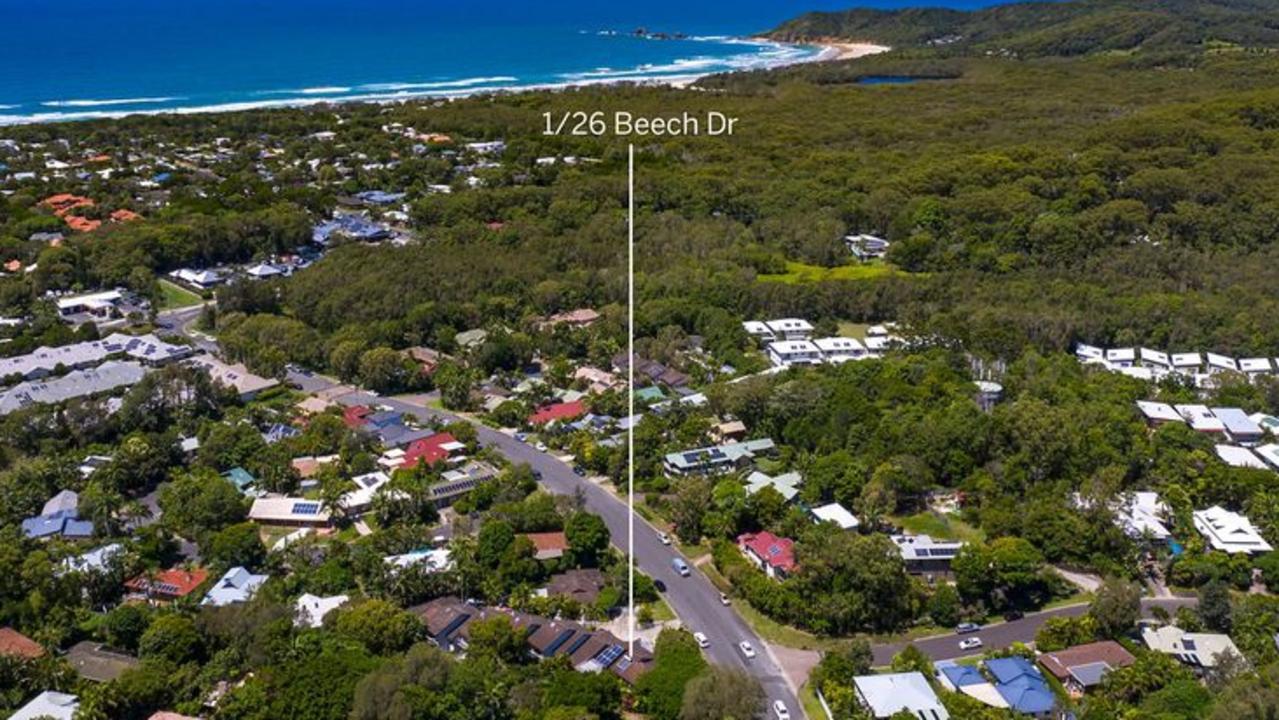 1/26 Beech Drive, Suffolk Park, marketed by McGrath Byron Bay, is going to auction on Saturday, March 20, 2021.