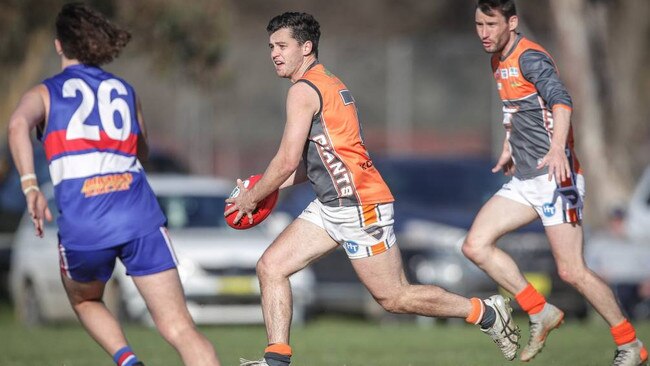 Chris Duck in action during his time up north. Picture: Border Mail