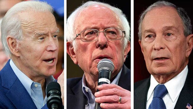 Joe Biden, Bernie Sanders and Mike Bloomberg are the three big name Democratic Party hopefuls heading into Super Tuesday.