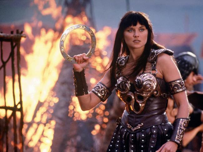 Fighting success ... Actress Lucy Lawless in a scene from the 1990s TV series 