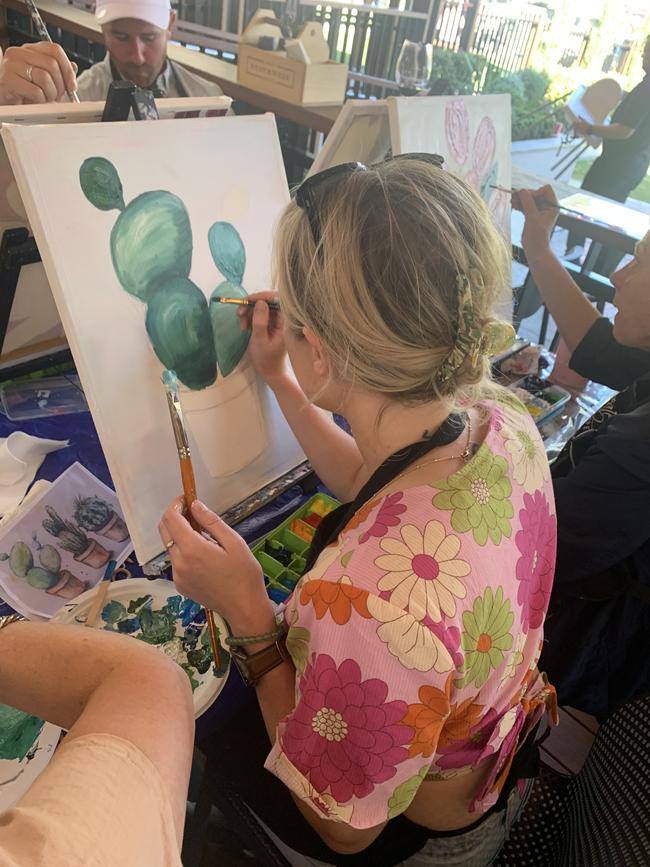 Mums can get their art on at Jacob Creek who are hosting a create and sip event for Mother's Day. Picture: Supplied by Art Innovations Gallery