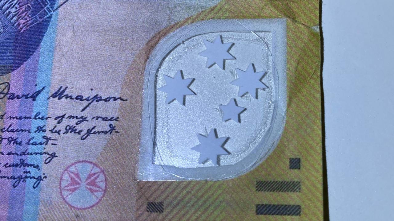 Fake money handed around in the NT. Picture: NTPFES