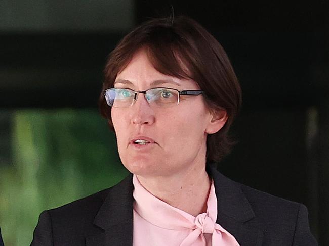 Journalist Hedley Thomas and forensic scientist Dr Kirsty Wright, Commission of Inquiry into forensic DNA testing in QLD, Brisbane. Picture: Liam Kidston