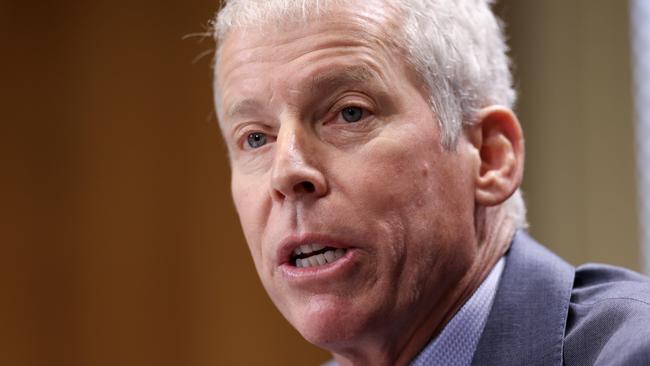 WASHINGTON, DC - JANUARY 15: U.S. President-elect Donald Trump's nominee for Secretary of Energy Chris Wright testifies during his Senate Energy and Natural Resources confirmation hearing on Capitol Hill on January 15, 2025 in Washington, DC. Wright is a U.S. engineer and entrepreneur serving as the CEO of Liberty Energy, which is the second-largest hydraulic fracturing, or fracking, company in North America. (Photo by Kayla Bartkowski/Getty Images)