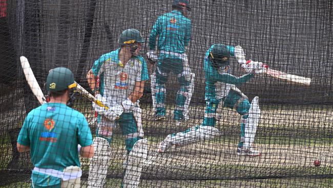 Mike Hussey reckons the sound in the nets is a little different these days. Picture: AFP