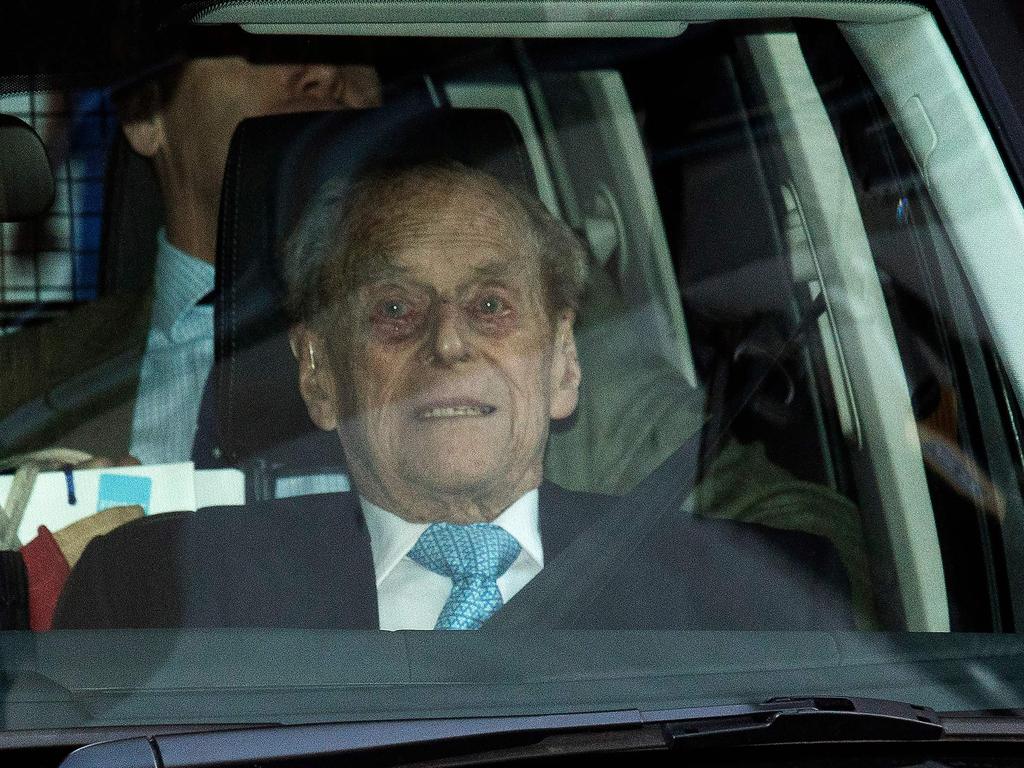 The Duke is seen leaving King Edward VII’s Hospital on December 24, 2019. Picture: Stringer / AFP