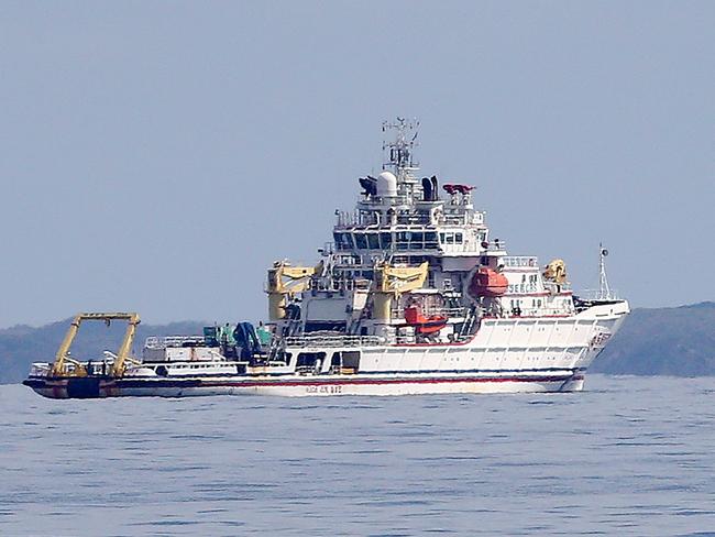 02/09/2016 The Australian. Chinese ship Dong Hai Jiu 101 in the shipping channel at Gage Roads off Fremantle, Perth. 02/09/16