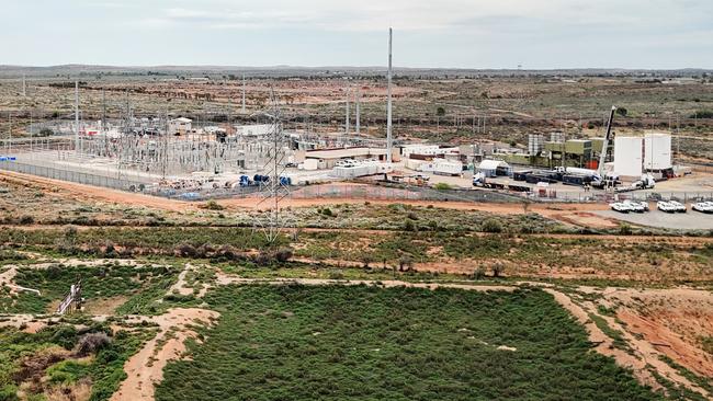 The power station on Pinnacles Road at Broken Hill in far west NSW. Picture: Richard Dobson