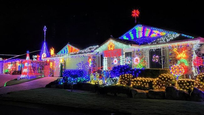 Dianne Blair has decorated her home at Nova Ct, Flinders View every Christmas for more than two decades. Picture: Ipswich City Council