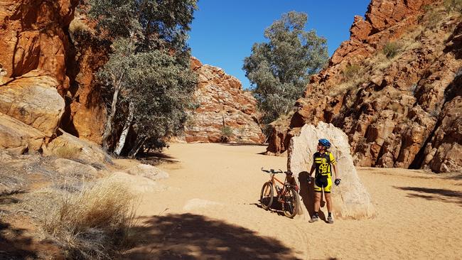 Steve Yates was tragically killed in a cycling accident in Alice Springs. Picture: Supplied