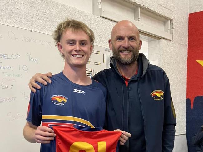 Sam Colebatch made his senior debut for Yarraville Seddon.