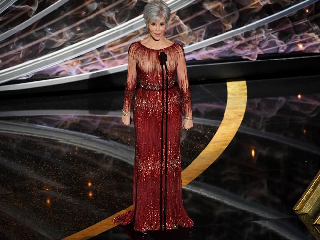 Jane Fonda at this year’s Oscars. Picture: Kevin Winter/Getty Images