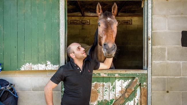 Con Karakatsanis knows the July Carnival well, pictured with his South Grafton Cup runner in 2017, Kasharn.