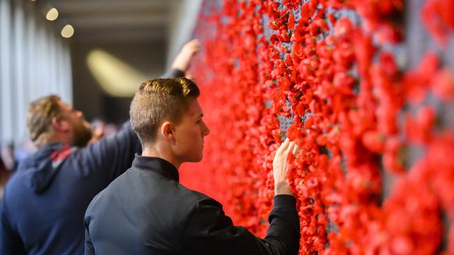 Crowds following the dawn service at the Australian War Memorial on April 25, 2019 in Canberra. Picture: Rohan Thomson/Getty Images