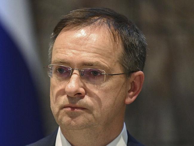 Russia’s top negotiator Vladimir Medinsky. Picture: AP