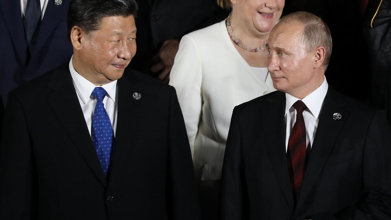 China and Russia are united by their resistance to the West. Picture: Dominique JACOVIDES / POOL / AFP.