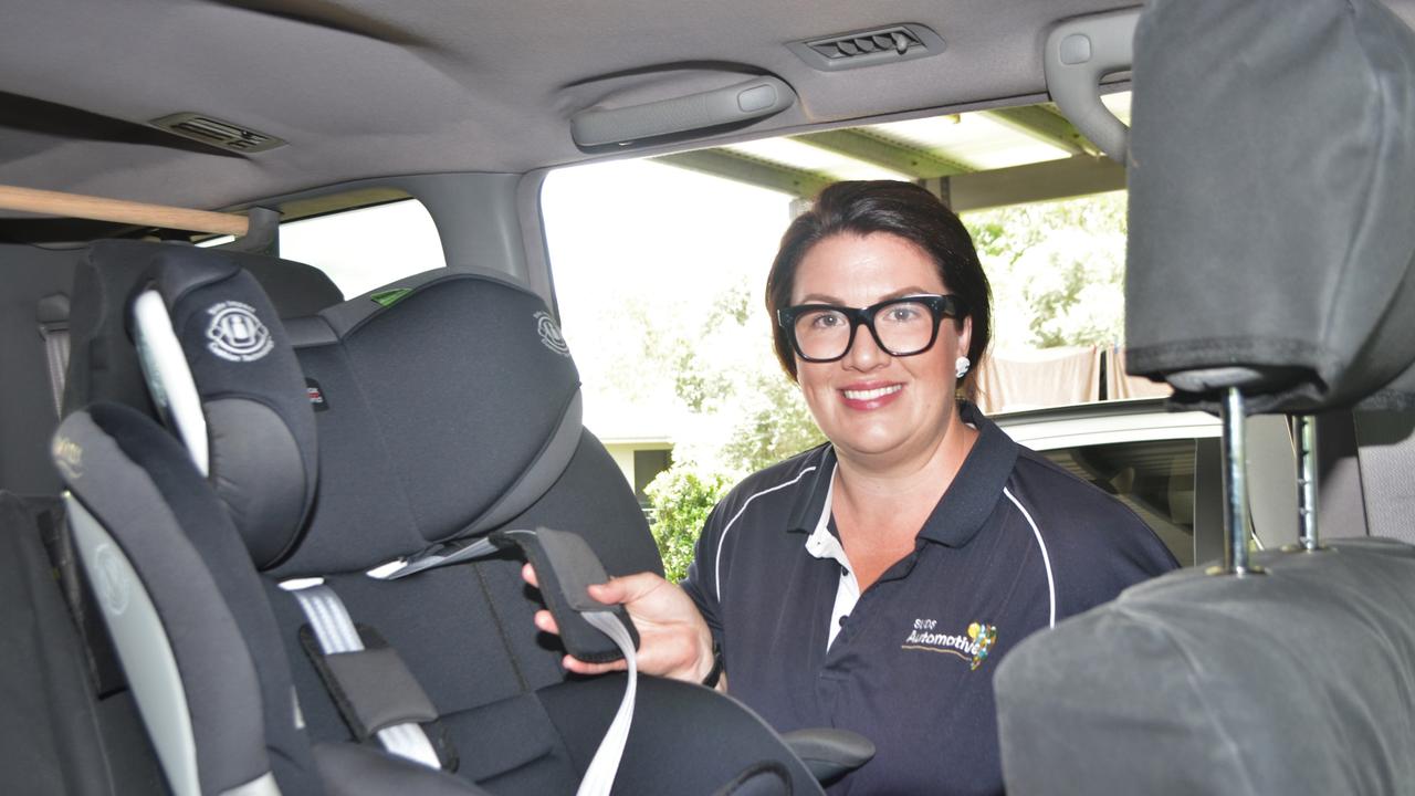 Professional car seat fitting store