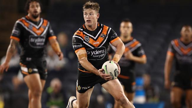 It hasn’t taken long for rookie hooker Harry Grant to cement himself as a regular NRL player. Picture: AAP Image/Brendon Thorne