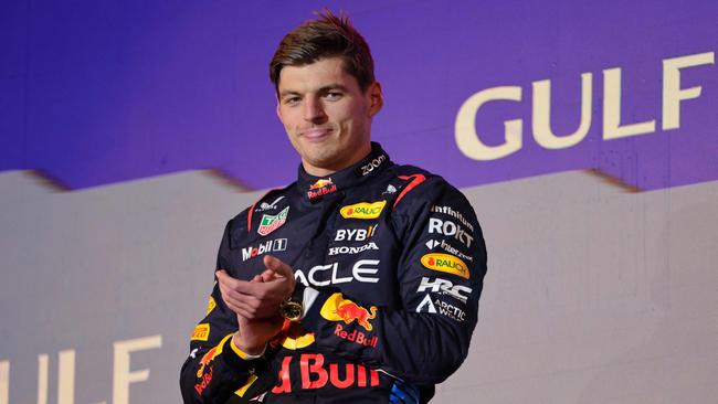 First placed Red Bull Racing's Dutch driver Max Verstappen. Photo by Giuseppe CACACE / AFP