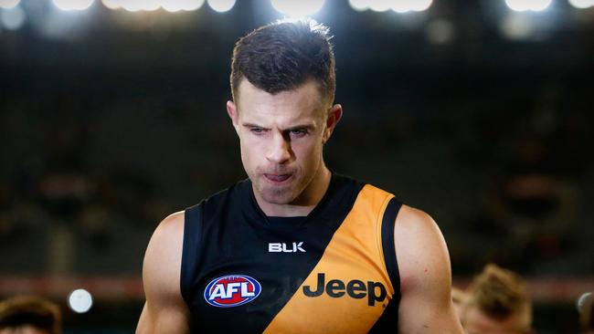 Brett Deledio hasn’t been told he’s not tradeable. Photo: Justine Walker/AFL Media