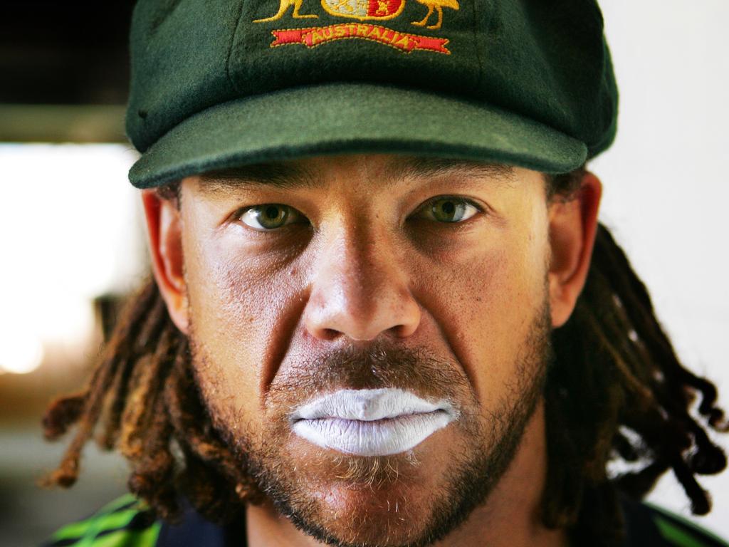 Andrew Symonds in his baggy green cap.