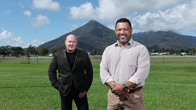 After announcing his retirement from parliament after 15 years of serving as the Member for Mulgrave, Curtis Pitt has endorsed Cairns actor, screenwriter and producer Aaron Fa'Aoso to replace him as the Labor candidate for the safe ALP seat in the upcoming Queensland state election. Picture: Brendan Radke.