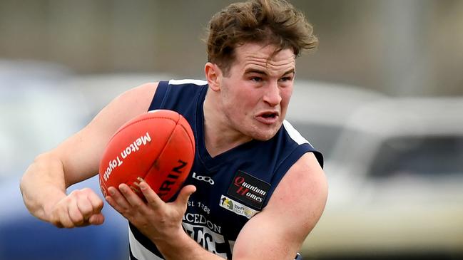 Brodie Hoyne in action for Macedon. Picture: Josh Chadwick