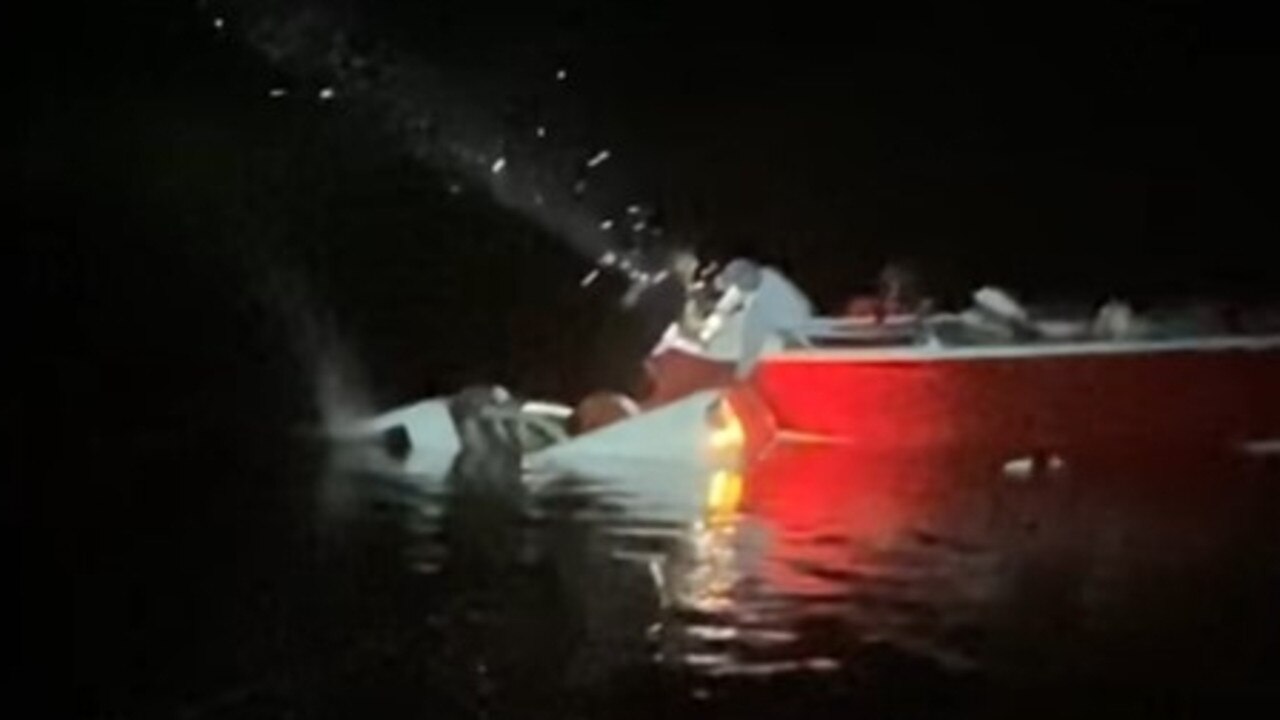 An NT fisho almost lost his car when it sank near the Shady Camp boat ramp. Picture: Calum Murray