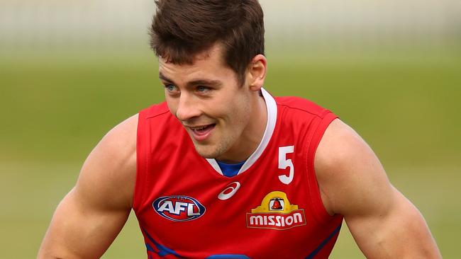 Josh Dunkley’s midfield time spiked in Western Bulldogs’ Round 7 win over Richmond at the expense of Tom Liberatore. Picture: Scott Barbour/Getty Images. 