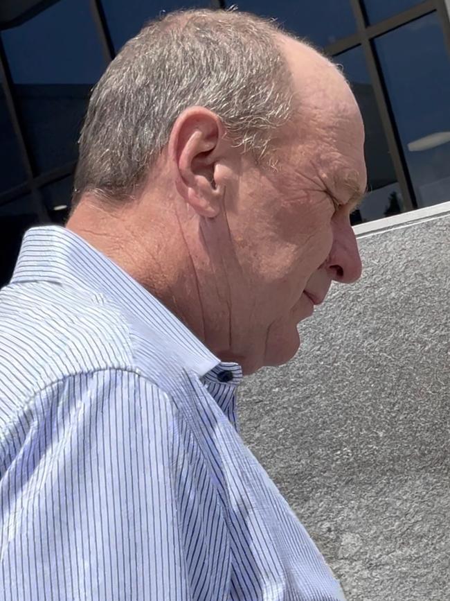 Daisy Hill man Henry Joseph Melling, 58, leaving Beenleigh courthouse.