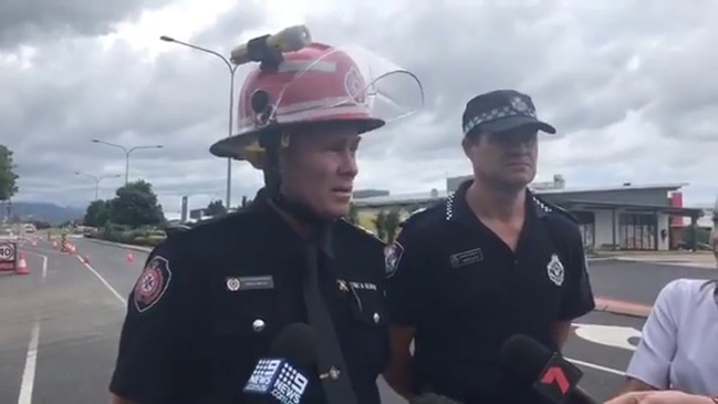 Police discuss gas leak in Portsmith, Cairns