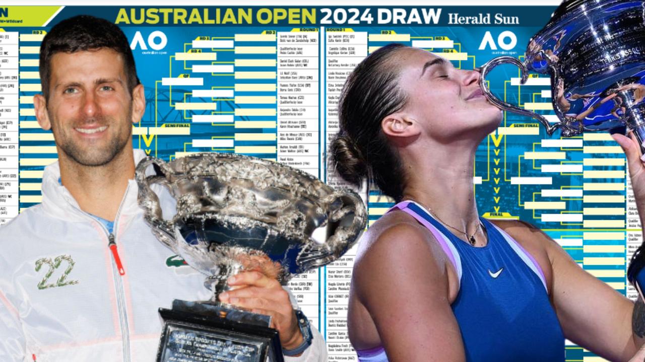 Australian Open Download 2024 draw poster The Cairns Post