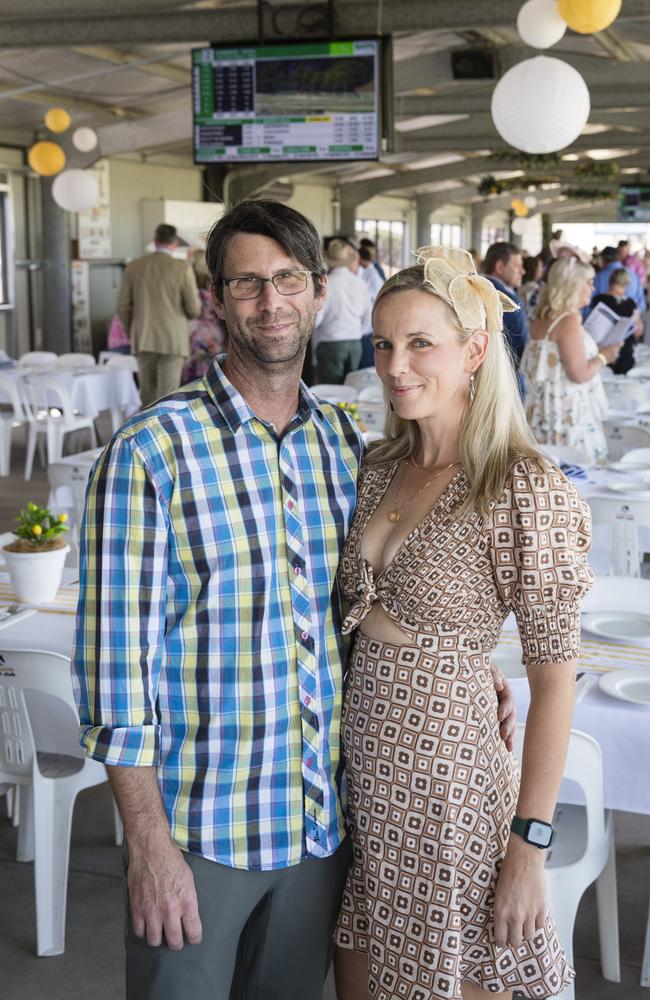 Paul and Annie Madders at Warwick Cup race day at Allman Park Racecourse, Saturday, October 14, 2023. Picture: Kevin Farmer