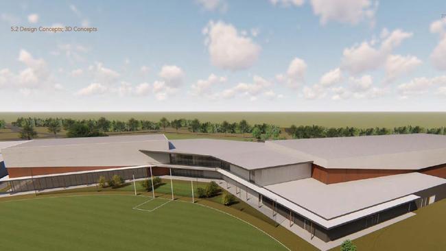 Overview of the proposed Bayview Secondary College community sporting precinct.