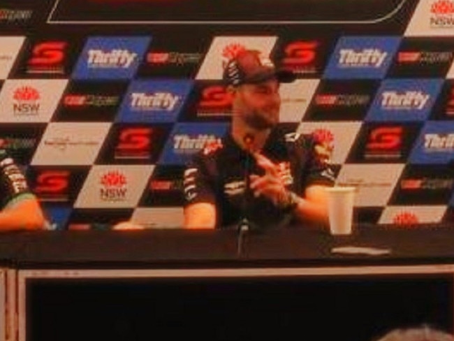 Shane van Gisbergen was in a mood. Photo: Fox Sports.