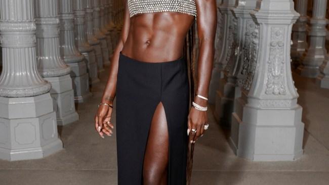 LOS ANGELES, CALIFORNIA - NOVEMBER 04: Jodie Turner-Smith, wearing Gucci, attends the 2023 LACMA Art+Film Gala, Presented By Gucci at Los Angeles County Museum of Art on November 04, 2023 in Los Angeles, California. (Photo by Presley Ann/Getty Images for LACMA)