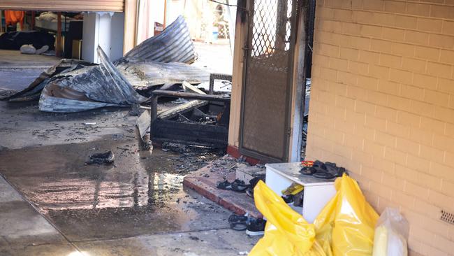 A woman was critically injured in the house fire at Kilburn. Picture: Russell Millard