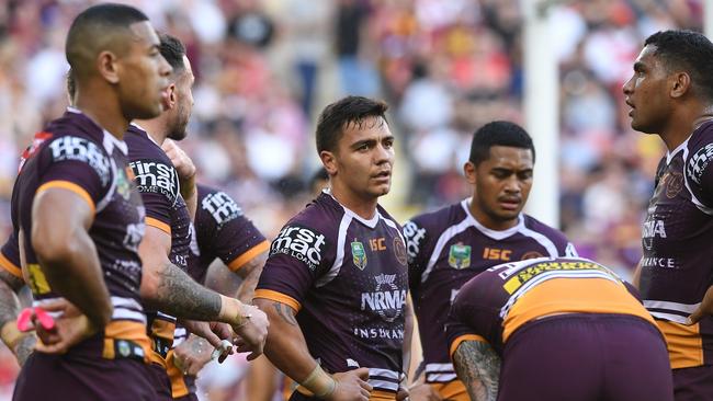 The Broncos bowed out of finals with a shock loss to the Dragons. Picture: AAP Image/Dave Hunt