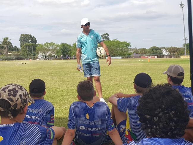 Local footy fans soaked in all the advice they could get from the former Cowboys captain. Photo/Holly Cormack.