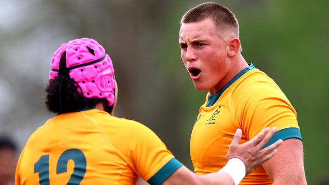 A fired up Kingsley Uys against the New Zealand Barbarians