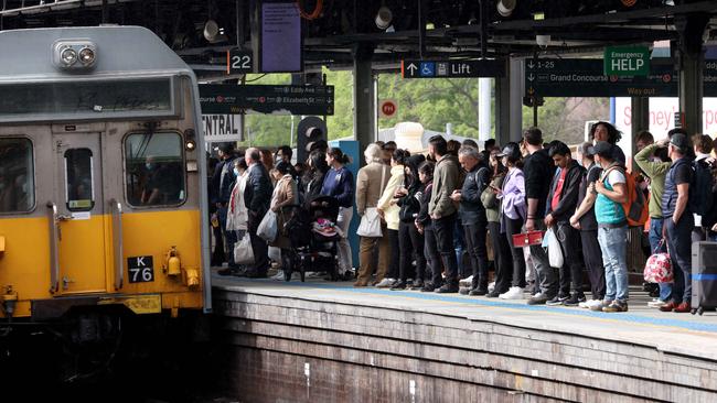 The Transport Minister has admitted NSW’s train networks are neither “reliable nor resilient” due to a backlog of maintenance projects. Picture: NCA NewsWire / Damian Shaw