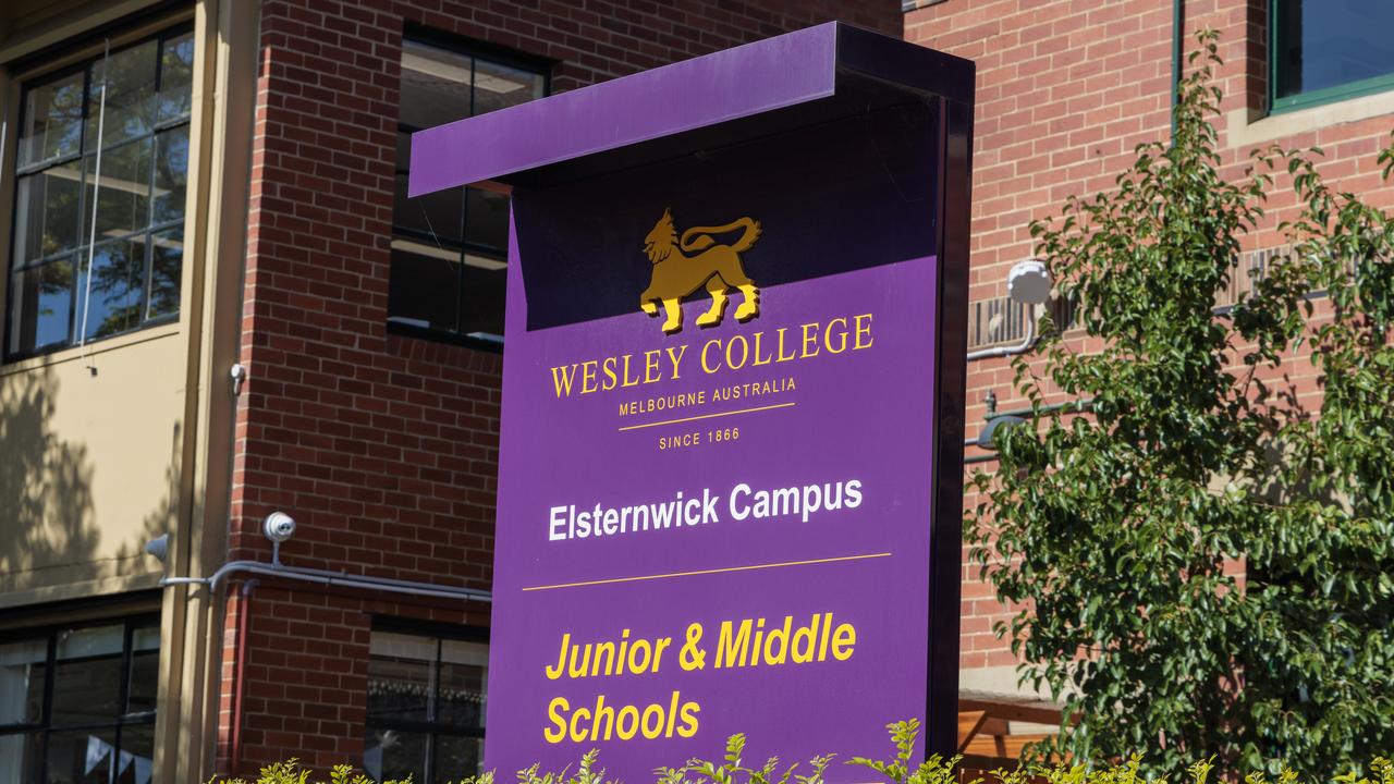 Wesley College urged its students to find another way home on Thursday after a fight at Elsternwick station. Picture: David Geraghty