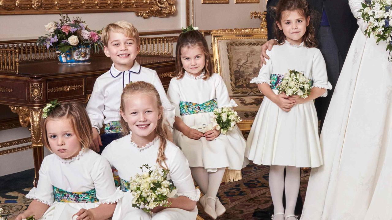 Little Charlotte’s been paying attention to her mum. Picture: AFP/Buckingham Palace/Alex Bramall