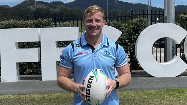 NRL Sharks player Lachlan Miller is still early into his career, but the signs are bright. Picture: Matt Gazy